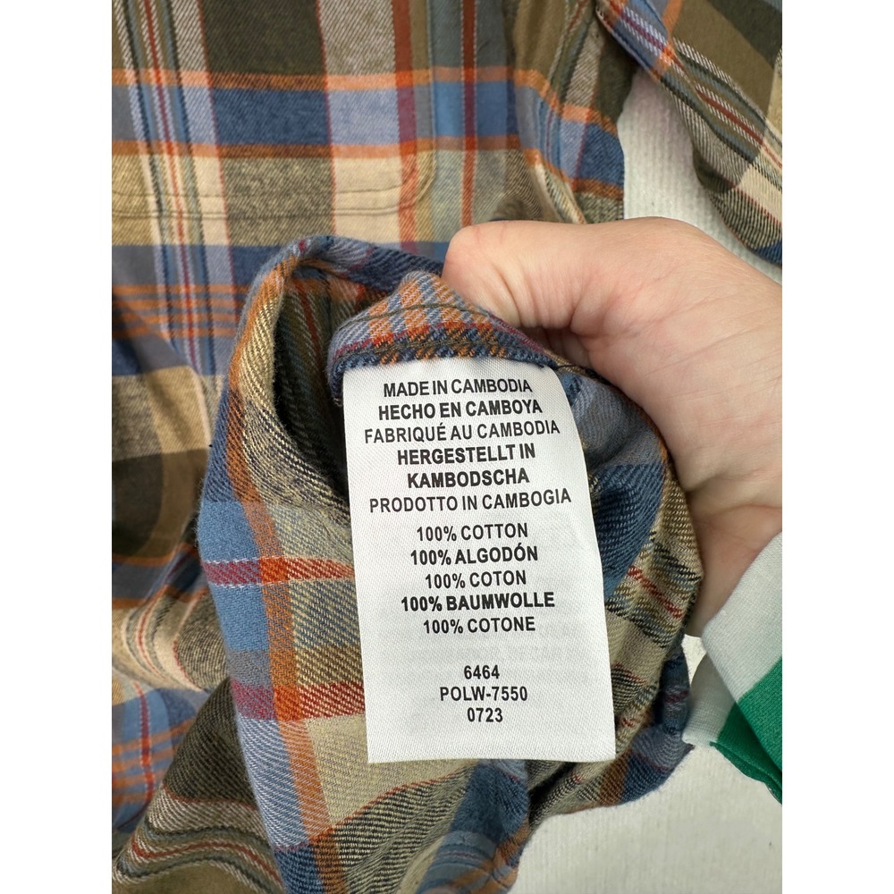 Legendary Whitetails Mens XL Buck Camp Flannel Shirt Plaid NWT Cotton SKU 0430 - Picture 5 of 10